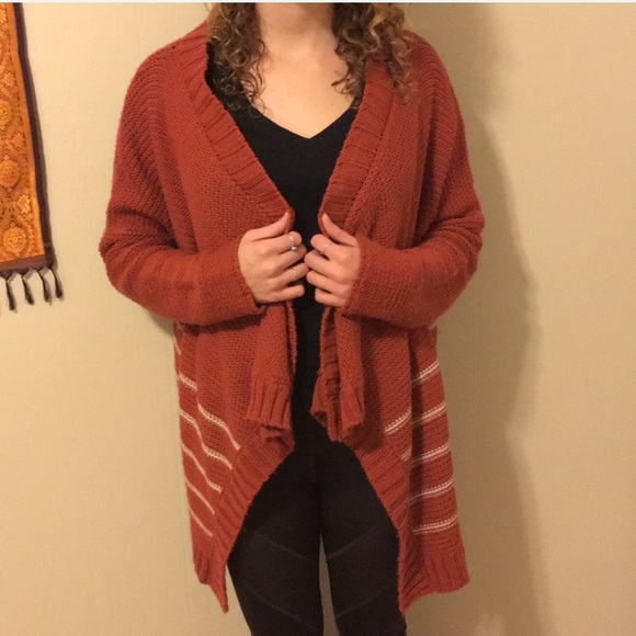 Burnt orange cozy cardigan - Picture 4 of 5